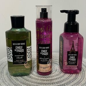 Bath & Body Works Emily in Paris Body Wash, Fragrance Mist and Hand Soap NWT